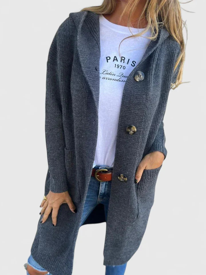 Giulyanrah Longline Button Cardigan