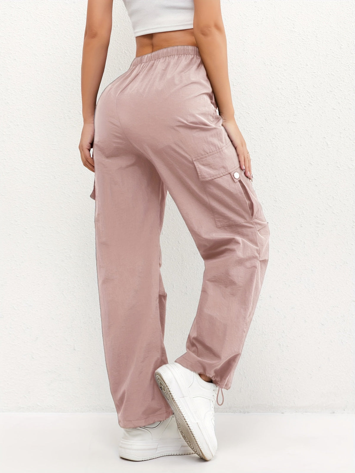 Brooklyn Relaxed Wide-Leg Cargo Pants