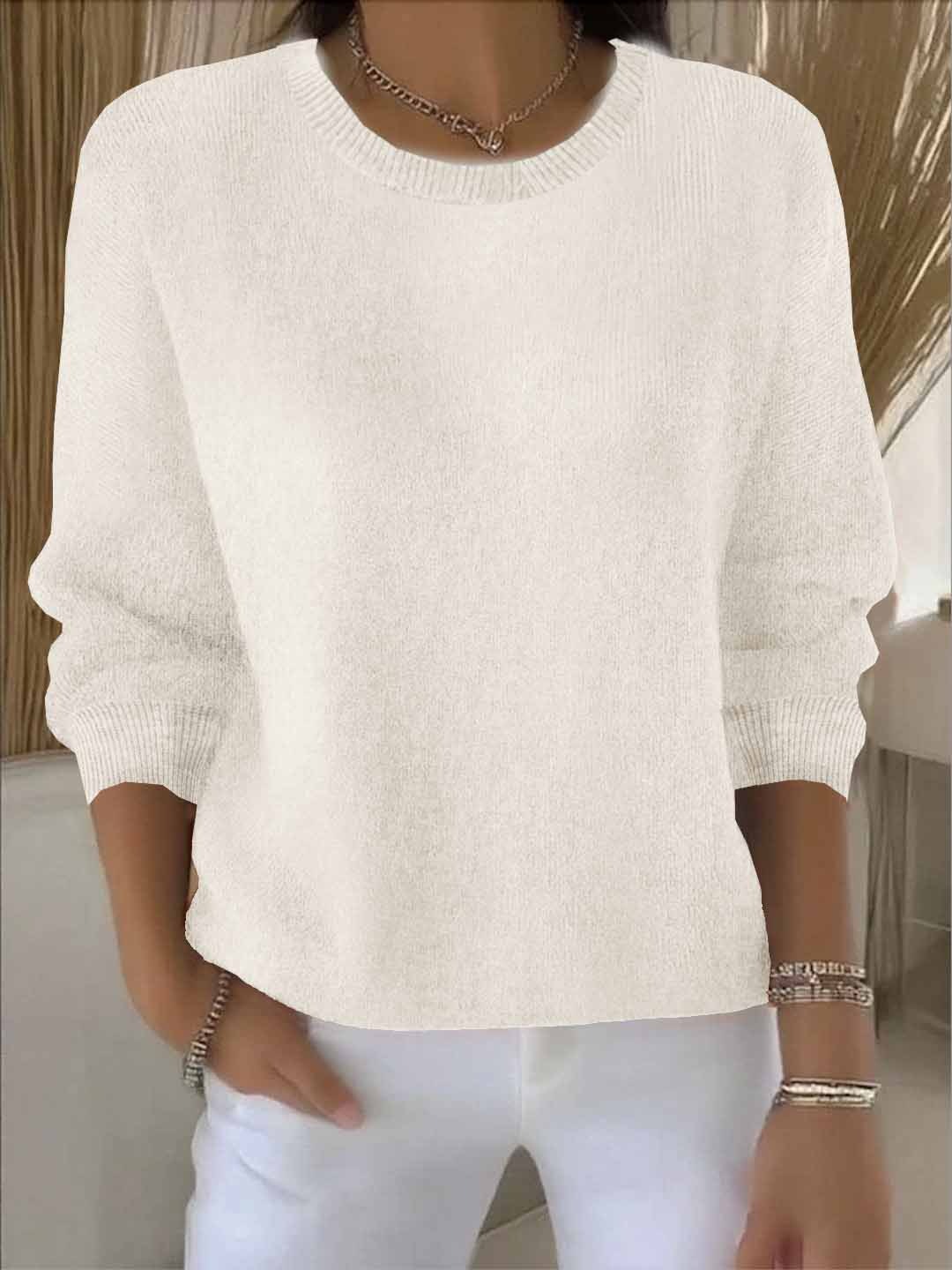 Lorie Soft Cozy Everyday Sweater in Apricot